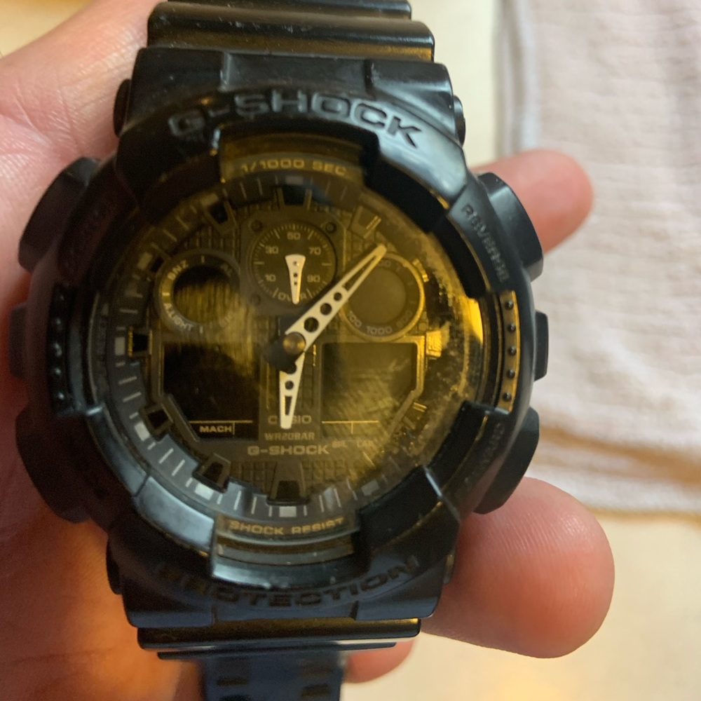 Men’s black G-Shock watch